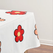 Achtergrond roze rode roze roerkleurig patroon tafelkleed (Voorbeeld)