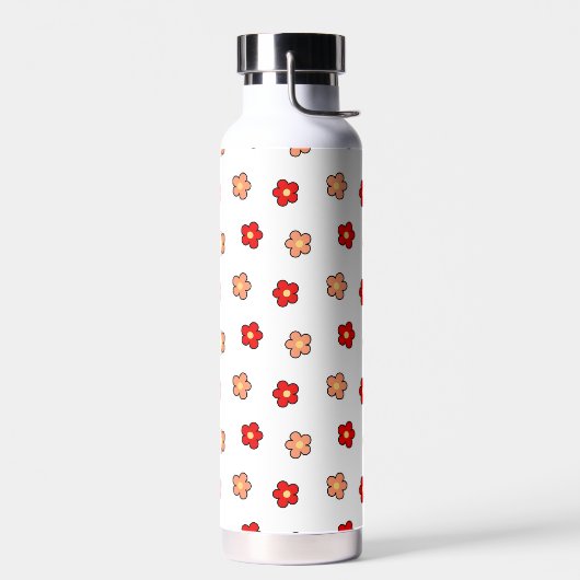 Achtergrond roze rode roze roerkleurig patroon waterfles (Links)