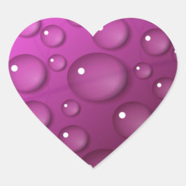 Achtergrond roze waterval hart sticker