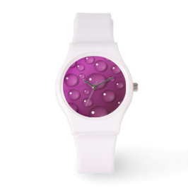 Achtergrond roze waterval horloge