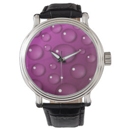 Achtergrond roze waterval horloge
