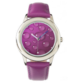 Achtergrond roze waterval horloge