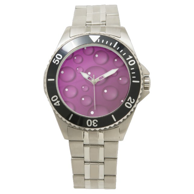 Achtergrond roze waterval horloge (Voorkant)