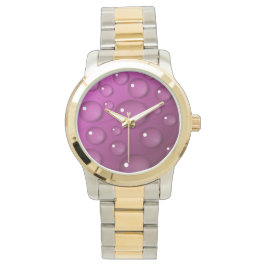 Achtergrond roze waterval horloge