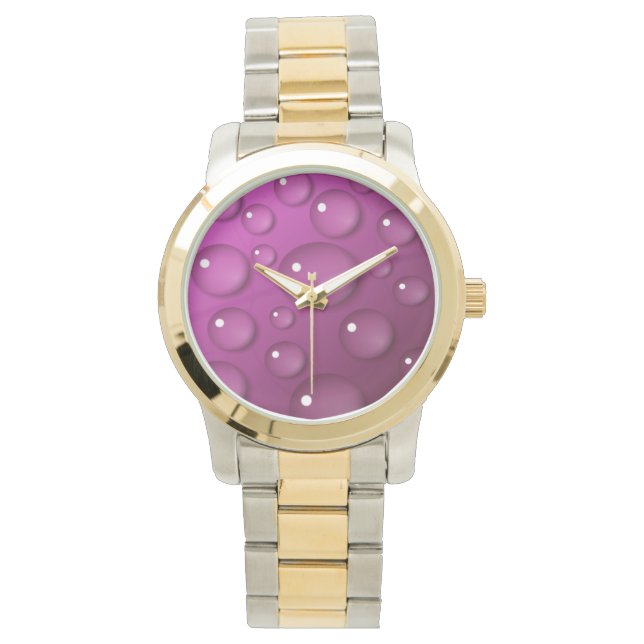 Achtergrond roze waterval horloge (Voorkant)