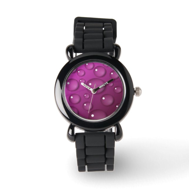 Achtergrond roze waterval horloge (Voorkant)