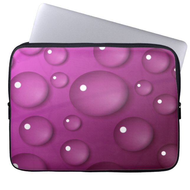 Achtergrond roze waterval laptop sleeve (Voorkant)