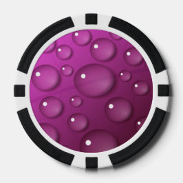 Achtergrond roze waterval poker chips