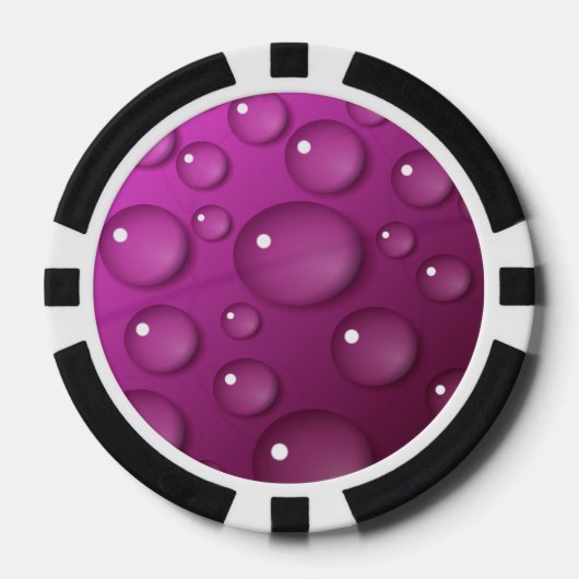 Achtergrond roze waterval poker chips (Voorkant)