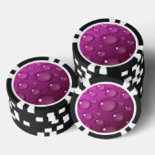 Achtergrond roze waterval poker chips (Opstapeling)