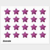 Achtergrond roze waterval ster sticker (Vel)