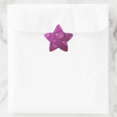 Achtergrond roze waterval ster sticker (Tas)