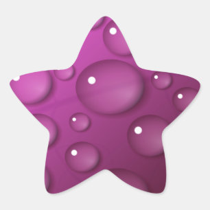 Achtergrond roze waterval ster sticker