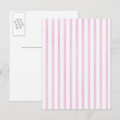 Achtergrond roze Waterverf Stripes Briefkaart (Voorkant / Achterkant)