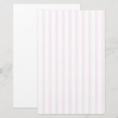 Achtergrond roze Waterverf Stripes Briefpapier (Voorkant / Achterkant)
