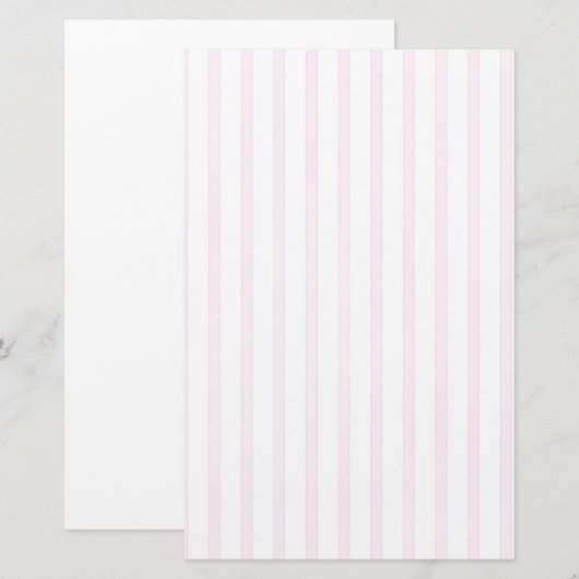Achtergrond roze Waterverf Stripes Briefpapier (Voorkant / Achterkant)