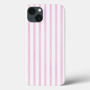 Achtergrond roze Waterverf Stripes iPhone 13 Hoesje