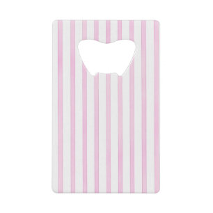 Achtergrond roze Waterverf Stripes Creditkaart Flessenopener