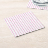 Achtergrond roze Waterverf Stripes Kartonnen Onderzetters (Schuin)