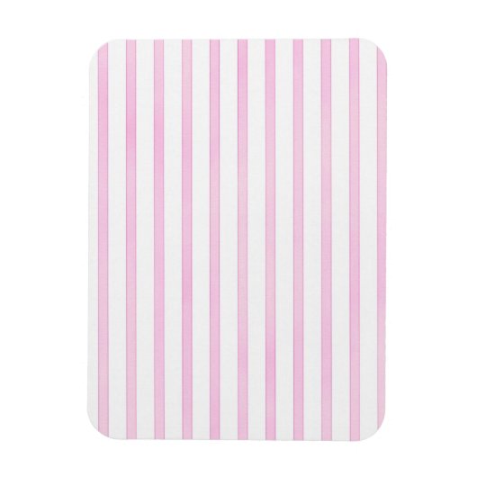 Achtergrond roze Waterverf Stripes Magneet (Verticaal)