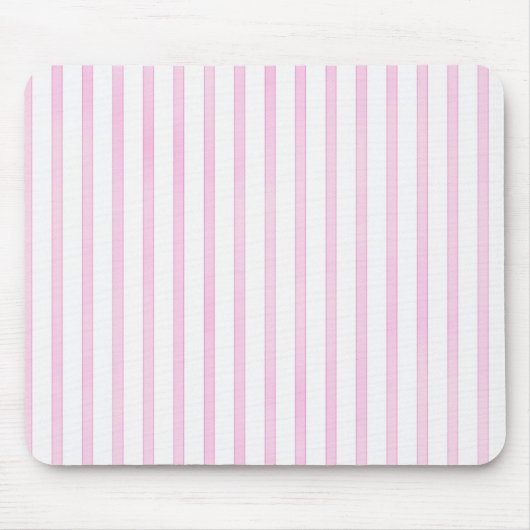 Achtergrond roze Waterverf Stripes Muismat (Voorkant)