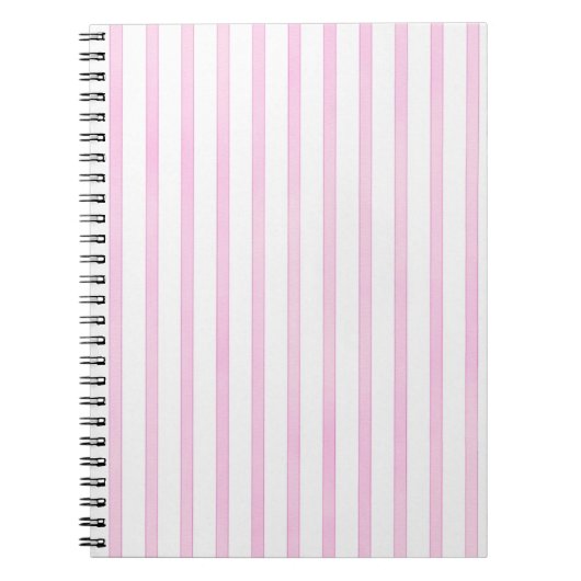 Achtergrond roze Waterverf Stripes Notitieboek (Voorkant)