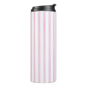 Achtergrond roze Waterverf Stripes Thermosbeker (Gedraaid links)