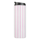 Achtergrond roze Waterverf Stripes Thermosbeker (Geroteerd rechts)