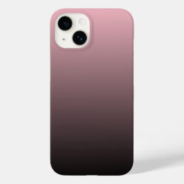 Achtergrond roze zwarte ombre Case-Mate iPhone 14 hoesje