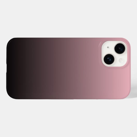 Achtergrond roze zwarte ombre Case-Mate iPhone case (Achterkant (horizontaal))