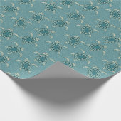 achtergrond schildpadden cadeaupapier (Hoek)