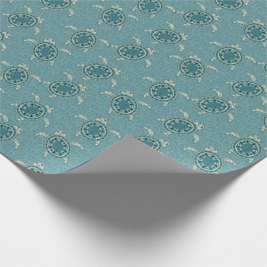 achtergrond schildpadden cadeaupapier (Hoek)