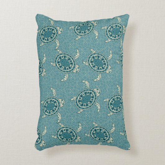 achtergrond schildpadden decoratief kussen (Voorkant(Verticaal))