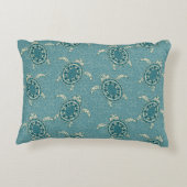 achtergrond schildpadden decoratief kussen (Achterkant)