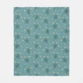 achtergrond schildpadden fleece deken (Voorkant)