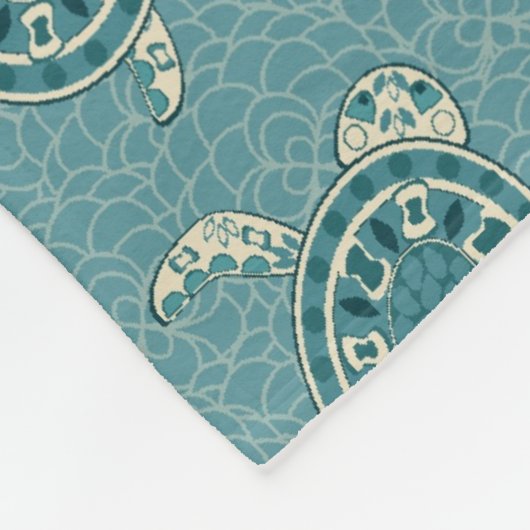 achtergrond schildpadden fleece deken (Hoek)