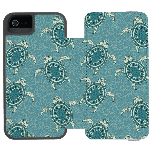 achtergrond schildpadden incipio iPhone portemonnee hoesje (Agenda Open)