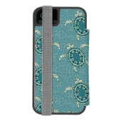 achtergrond schildpadden incipio iPhone portemonnee hoesje (Agenda Achterkant)