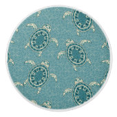 achtergrond schildpadden keramische knop (Voorkant)