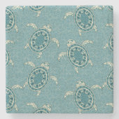 achtergrond schildpadden stenen onderzetter (Voorkant)