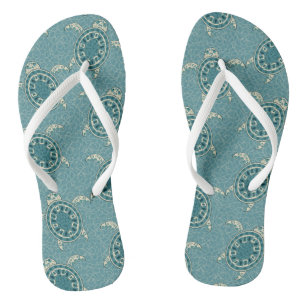achtergrond schildpadden teenslippers