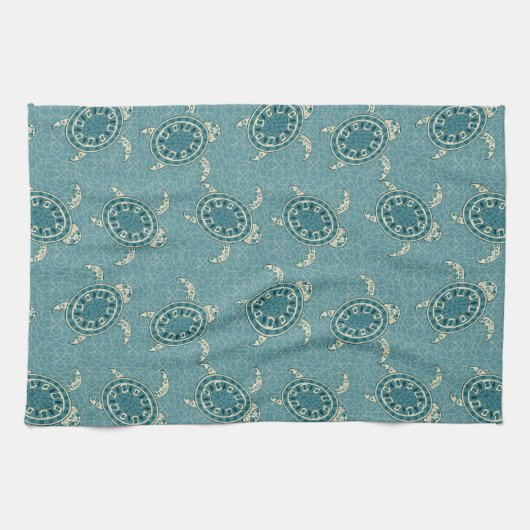 achtergrond schildpadden theedoek (Horizontaal)