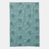 achtergrond schildpadden theedoek (Verticaal)