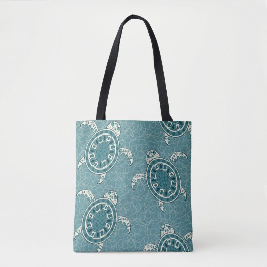 achtergrond schildpadden tote bag (Voorkant)