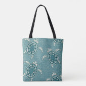 achtergrond schildpadden tote bag (Achterkant)