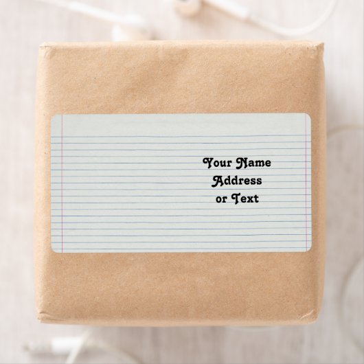 Achtergrond schoolpapier etiket (Insitu)