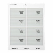 Achtergrond schoolpapier etiket (Full Sheet)