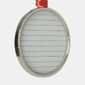 Achtergrond schoolpapier metalen ornament (Rechts)