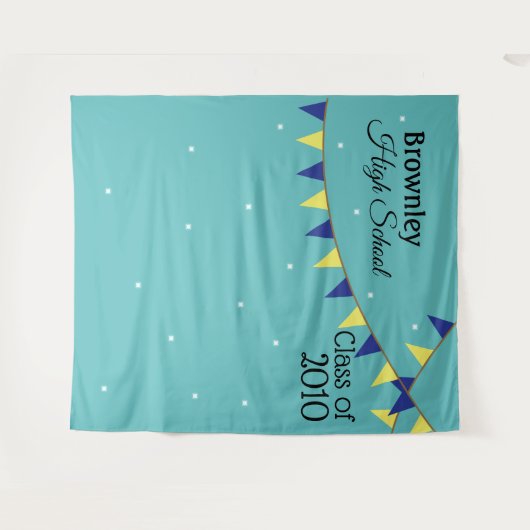 Achtergrond schoolreünie wandkleed (Voorkant (horizontaal))