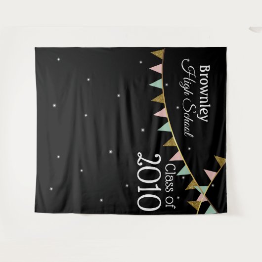 Achtergrond schoolreünie wandkleed (Voorkant (horizontaal))